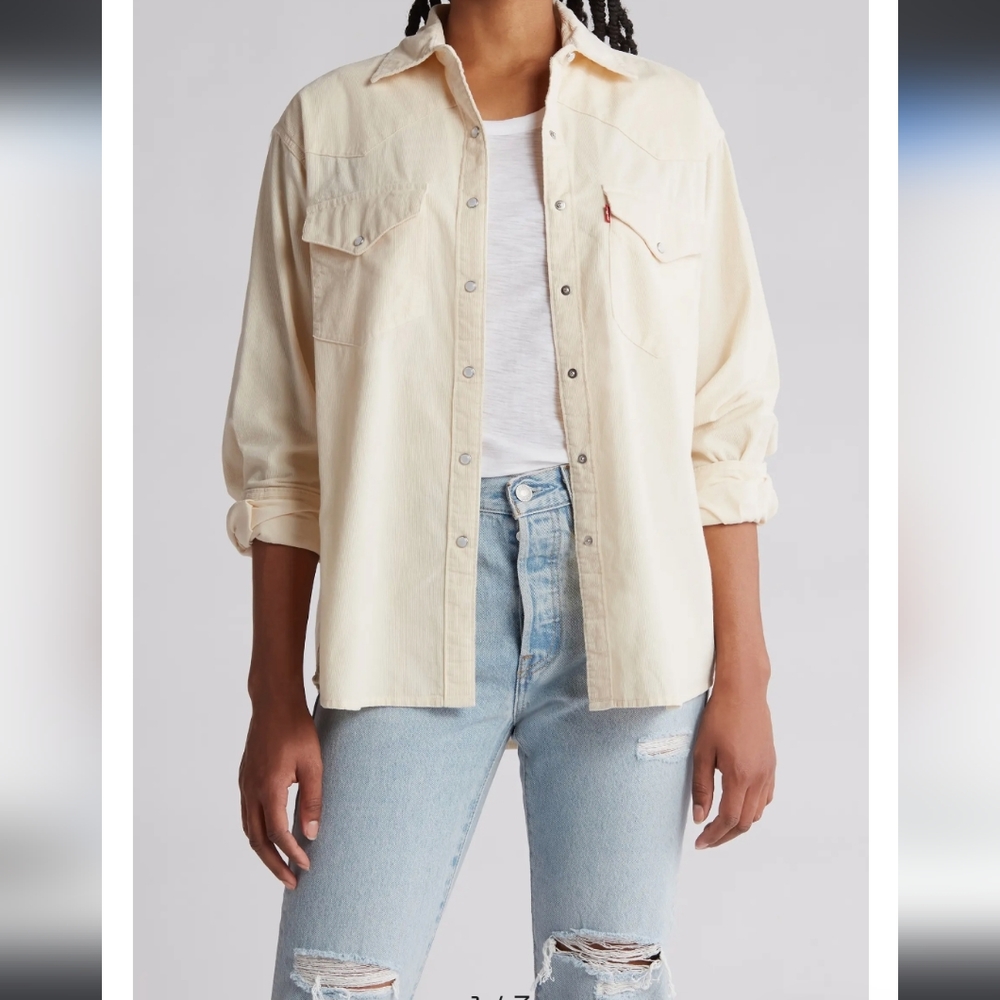 LEVI'S DYLAN WESTERN SHIRT SIZE LARGE NWT